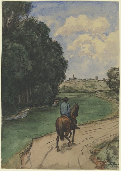 Aan de rand van het bos door Hans Thoma