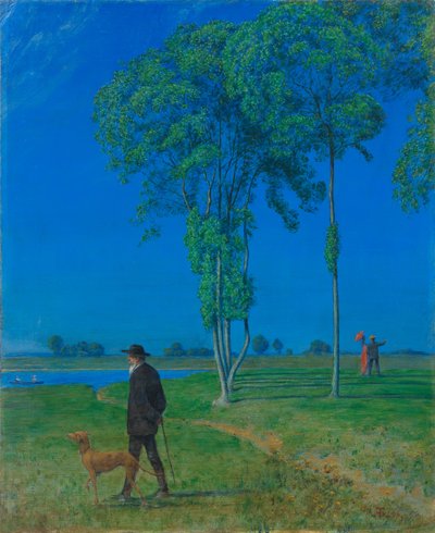 Eenzaamheid, 1906 door Hans Thoma