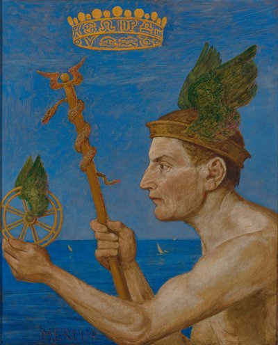 Mercurius door Hans Thoma