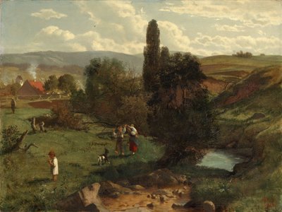 Landschap in het Zwarte Woud door Hans Thoma