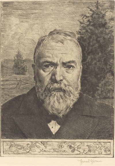Zelfportret II door Hans Thoma
