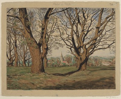 Het Taunuslandschap bij Oberursel door Hans Thoma