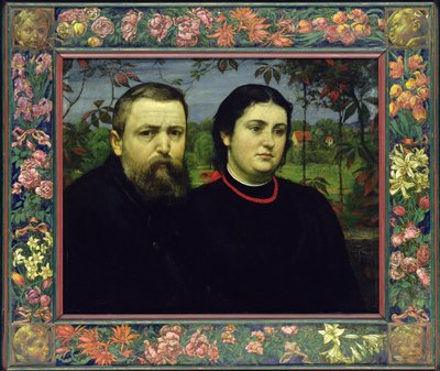 De kunstenaar met zijn vrouw Bonicella, 1887 door Hans Thoma