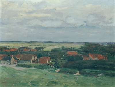 Hollandse landschap door Hans Tichy