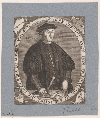 Portret van Christoph II Kreß von Kressenstein door Hans Troschel