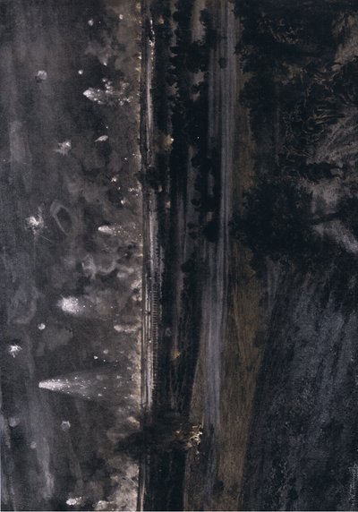 De derde Slag om Champagne: Artilleriebeschieting ten westen van de Argonnes, september 1915, illustratie uit Hindenburg gepubliceerd door Daterlandischer Derlag C U Weller Berlijn door Hans W. Schmidt