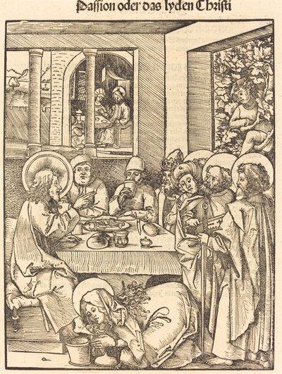 Maria Magdalena Wast de Voeten van Christus door Hans Wechtlin I