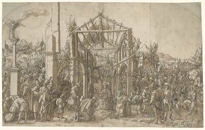 De aanbidding der koningen door Hans Weiditz (II) (attributed to)