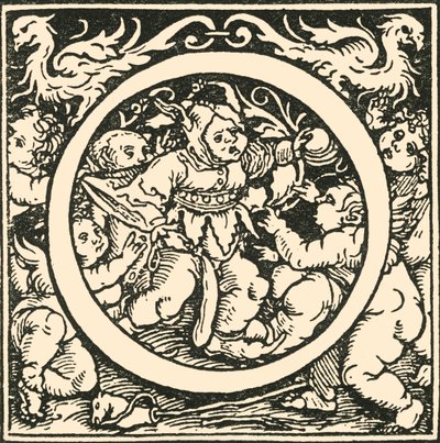 O - Een Alfabet door Hans Weiditz, ca. 1520-1521, 1908 door Hans Weiditz