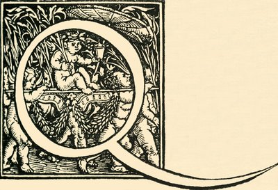 Q - Een alfabet door Hans Weiditz, ca. 1520-1521, 1908 door Hans Weiditz