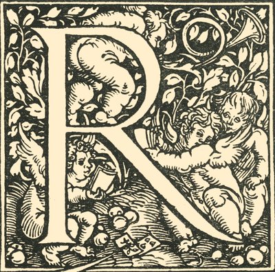 R - Een alfabet door Hans Weiditz, c1520-1521, 1908 door Hans Weiditz