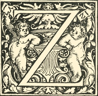 Z - Een Alfabet door Hans Weiditz, ca. 1520-1521, 1908 door Hans Weiditz
