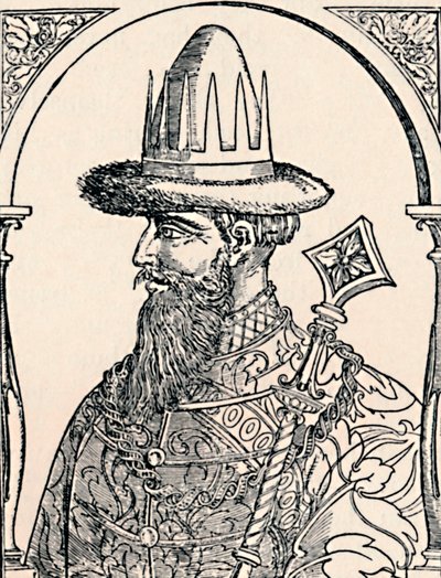 De tsaar Ivan de Verschrikkelijke, 1590, 1903 door Hans Wengel