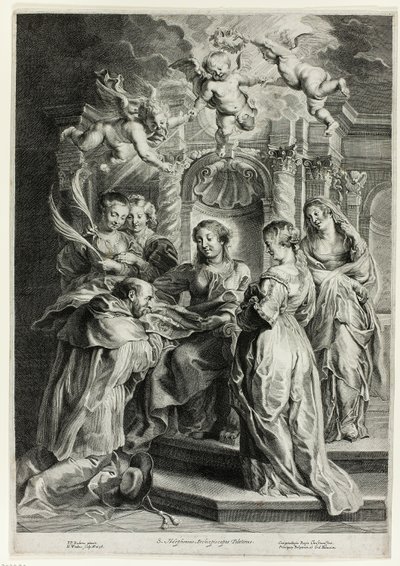 St. Ildefonso voor de Maagd door Hans Witdoeck