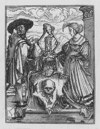 Holbeins Dodendans: Het Allegorische Wapenschild van de Dood door Hans after Holbein the Younger