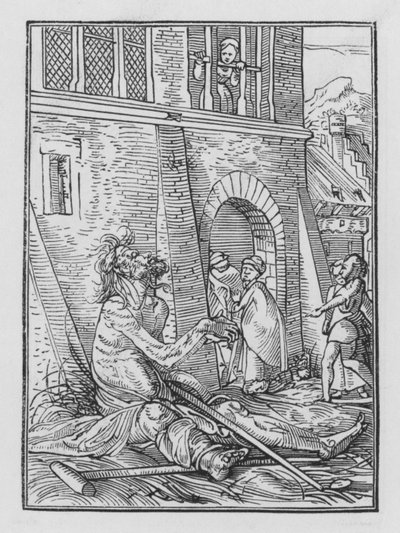 Holbeins Dodendans: De Bedelaar door Hans after Holbein the Younger