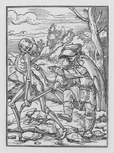 Holbeins Dodendans: De Blinde Man door Hans after Holbein the Younger