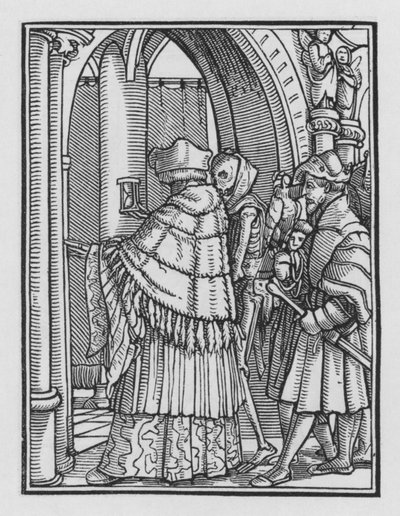 Holbeins Dodendans: De Kanunnik door Hans after Holbein the Younger