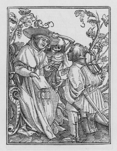 Holbeins Dodendans: De Kardinaal door Hans after Holbein the Younger