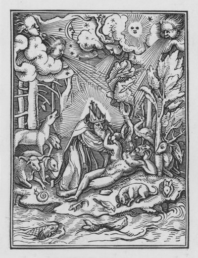 Holbeins Dodendans: De Schepping door Hans after Holbein the Younger