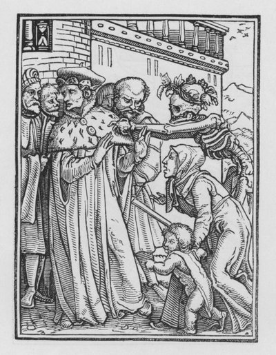 Holbeins Dodendans: De Hertog door Hans after Holbein the Younger