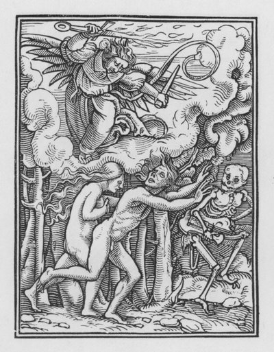 Holbeins Dodendans: De Verdrijving door Hans after Holbein the Younger