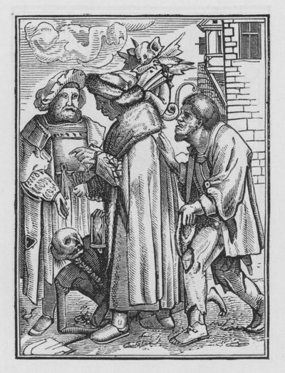 Holbeins Dodendans: De Magistraat door Hans after Holbein the Younger
