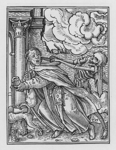 Holbeins Dodendans: De Bedelmonnik door Hans after Holbein the Younger