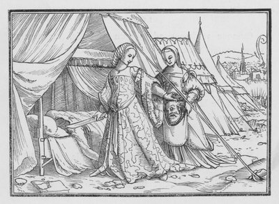 Judith Hakt het Hoofd van Holofernes af door Hans after Holbein the Younger