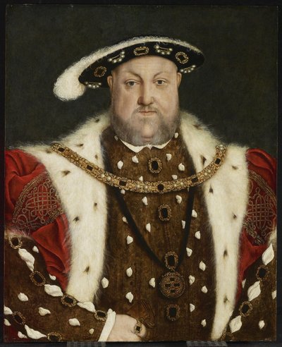 Portret van Hendrik VIII door Hans circle of Holbein the Younger