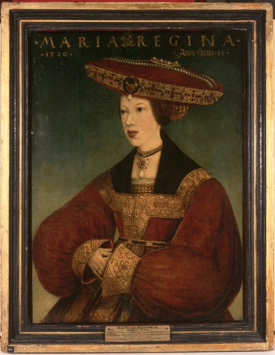 Maria van Oostenrijk, ca. 1520 door Hans or Johan Maler