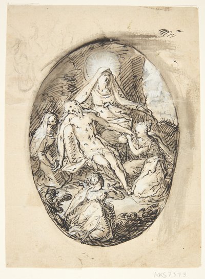 De rouw door Hans von Aachen