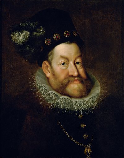 Duits: keizer Rudolf II. (1552-1612) Portret van keizer Rudolf II door Hans von Aachen
