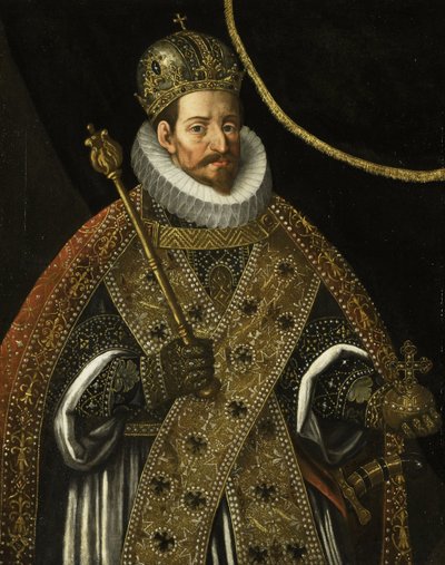 Portret van Matthias 1557-1619, Heilige Roomse Keizer, ca. 1610 door Hans von Aachen