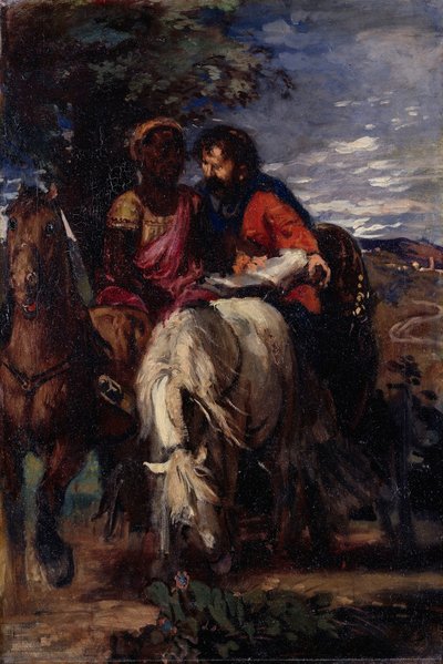 Filippus en de kamerheer door Hans von Marées