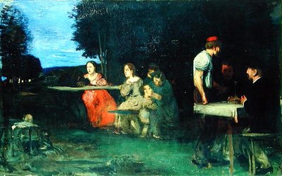 Een Romeins tafereel, 1871 door Hans von Marées