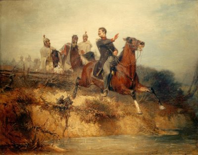 Scène uit de vrijheidsstrijd door Hans von Marées