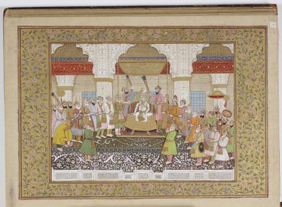 Album van de Mughal dynastieke genealogie, 1855 door Haqim Ahasan Ullah Khan