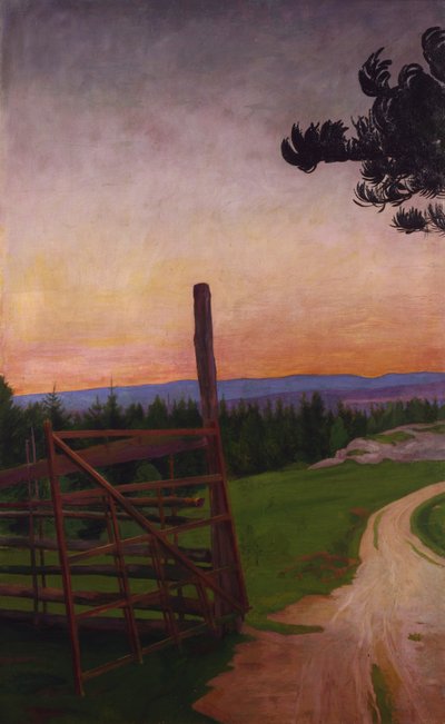 Landweg door Harald Oscar Sohlberg