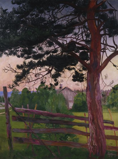 Landweg door Harald Oscar Sohlberg