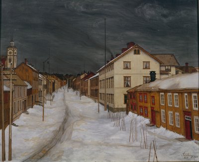 Hoofdstraat, Roros door Harald Oscar Sohlberg