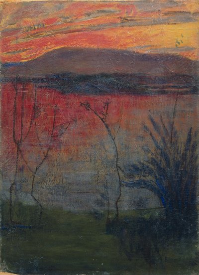 Nachtgloed door Harald Oscar Sohlberg