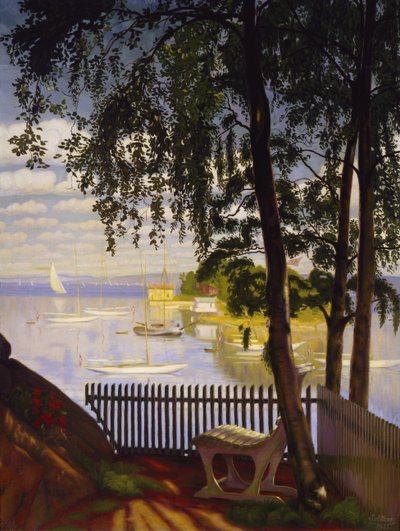 Zomerzondag in de baai van Nærsnes door Harald Oscar Sohlberg