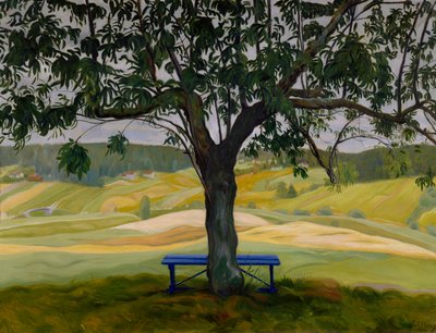De Blauwe Bank door Harald Oscar Sohlberg