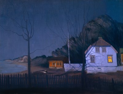 Het landhuis en de kleine boer door Harald Oscar Sohlberg