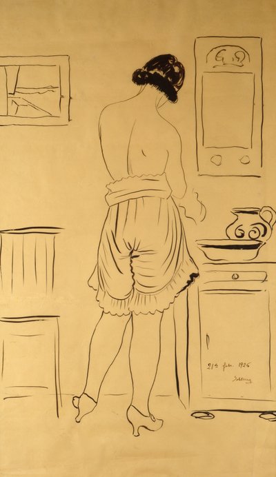 Toilet door Harald Oscar Sohlberg