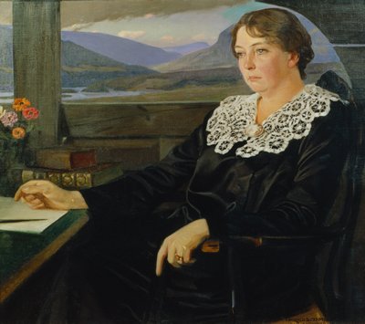 Auteur Sigrid Undset door Harald Slott Moller