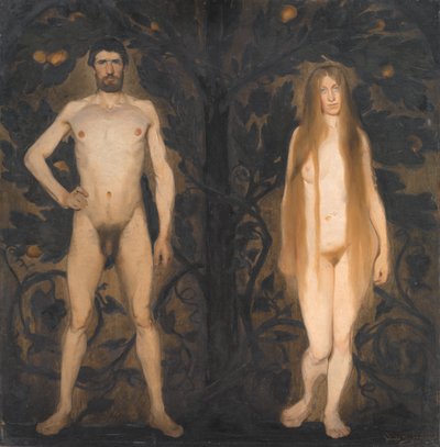 Adam en Eva door Harald Slott Møller