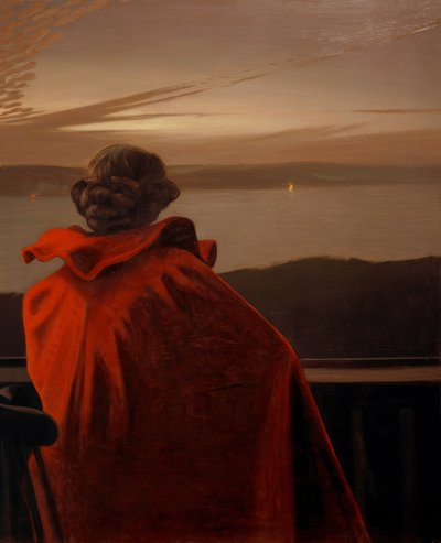 Midzomernacht aan de Vejle Fjord door Harald Slott Moller