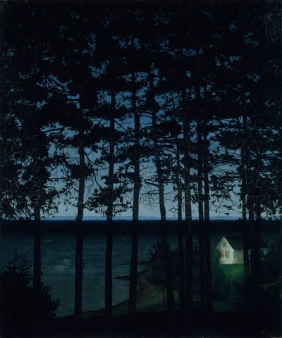 Vissershuisje, 1906 door Harald Sohlberg